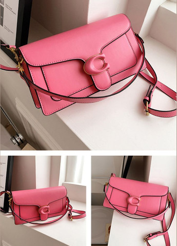 Женская сумка Coach 6938 кросс-боди красная малиновая No Brand (303428974)