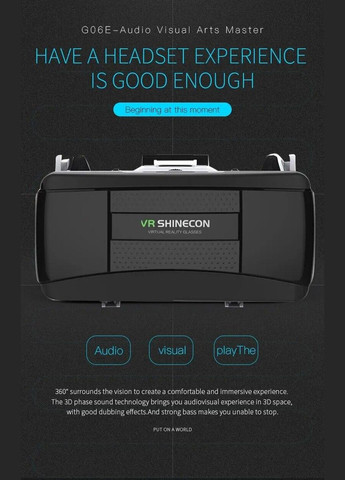Очки виртуальной реальности 3D VR GE06E с геймпадом Shinecon (293246309)