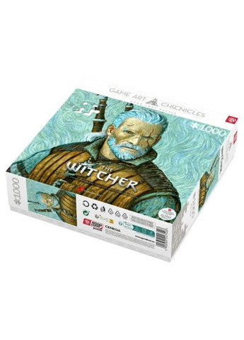 Пазл The Witcher Geralt of Rivia & Vincent van Gogh 1000 ел. (5908305247548) GoodLoot The Witcher Geralt of Rivia &amp; Vincent van Gogh 100 (369719714)