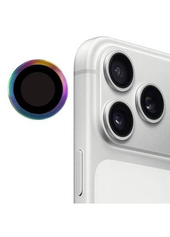 Захисне скло Metal Classic на камеру для Apple iPhone 17 Pro (6.3") / 17 Pro Max (6.9") Rainbow No Brand (365750054)