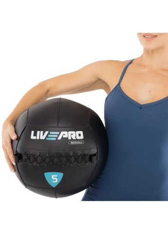 Мяч набивной медицинский для кроссфита WALL BALL (вес 5 кг) LP8103-5 LiveUp (367617758)