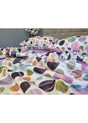 Постільна білизна Карамелька фіолет., ранфорс гофра (жатка) Полуторний розмір, наволочки 70/70 No Brand (364217611)