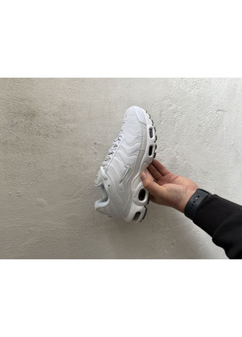 Білі Осінні кросівки чоловічі nike air max tn plus white найк аір макс тн плюс No Brand