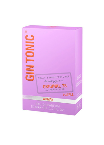 Парфюмерная вода для женщин Original 78 Purple 50 мл Gin Tonic (326040551)