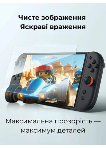 Глянцевое защитное стекло 2 шт GP0123 для Nintendo Switch 2, ударопрочное, 99,99% прозрачность, толщина 0,3 мм Jsaux (395604512)