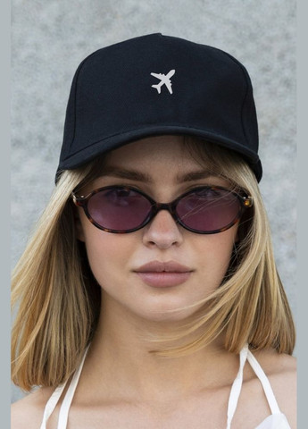 Кепка бейсболка тракер з принтом Plane Black Without (341086879)