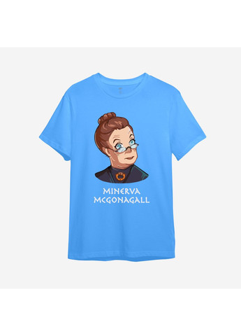Голубая демисезонная детская футболка с принтом "minerva mcgonagall". гарри поттер (10337785735) ТiШОТКА