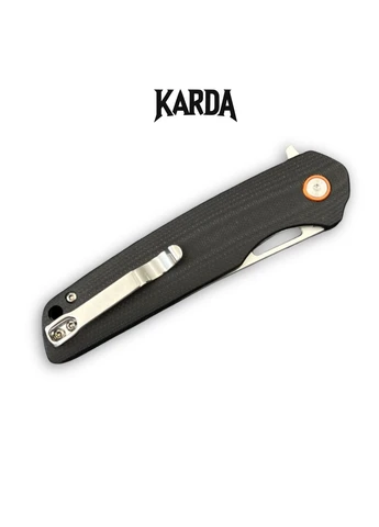 Ніж складний Karda J145 Black Tanto No Brand (376892319)