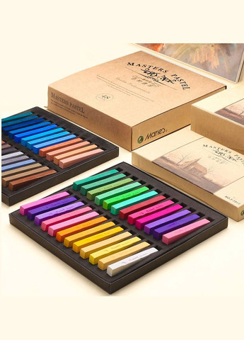 Пастель художественная профессиональная сухая, 48 цветов, MASTER Marie's (322650513)