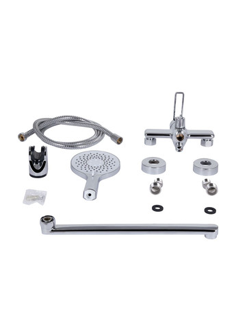 Смеситель для ванны Taurus с длинным поворотным изливом (с душевым гарнитуром) QTTAU260CRM45663 Chrome Qtap (329443499)