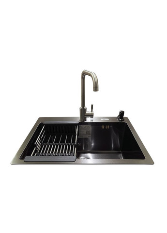 Комплект мойка + смеситель Arta U550S BL(B) Romzha (315029493)