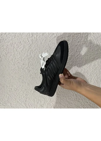 Черные летние кроссовки adidas pharrell williams samba hu core black адидас самба No Brand