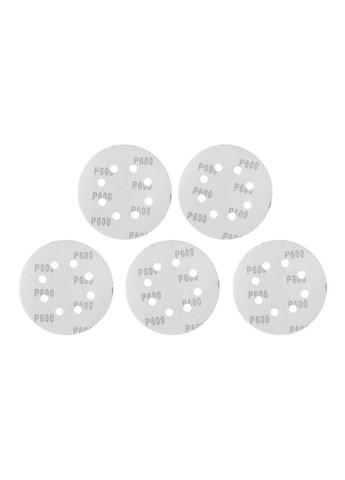 Шліфувальний круг самоклейний для ексцентрикових шліфмашин 125 мм Р600 (5 шт.) Intertool (336946575)