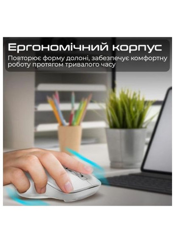 Мишка (samo.white) Promate Samo Wireless/Bluetooth White (366644866)