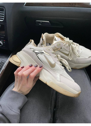 КРОССОВКИ ЖЕНСКИЕ NIKE PRO BEIGE НАЙК No Brand бежевые демисезоны (368885431)