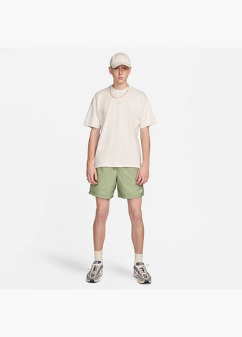 Бежевая мужская футболка m nsw tee prem essntl open beige fv7726-030 Nike