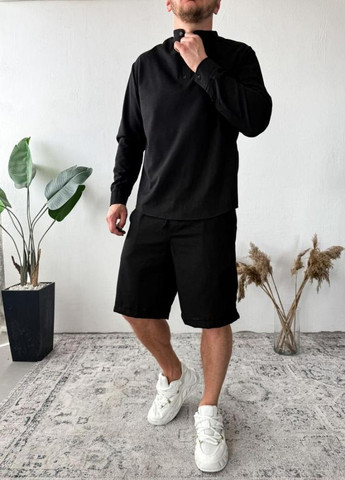 Комплект сорочка шорти чоловіча бавовна стиль літо тонка тканина No Brand (330750248)