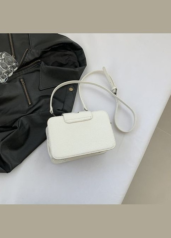 Жіноча сумка гаманець крос-боді на три відділи біла No Brand (306709599)