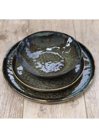 Салатник Семи-руст JM-1536-DG 18 см серый Olens (350935165)