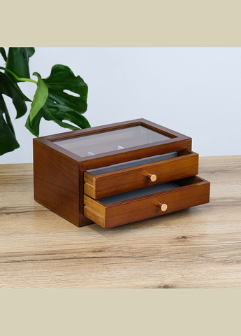 Шкатулка для прикрас двошарова дерев'яна липа см (JZ-036-1) Гранд Презент (322190807)