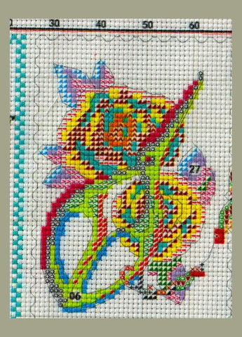 Набор для вышивания по нанесённой на канву схеме "Love Handmade". AIDA 14CT printed 41*42 см Joy Sunday (313614523)