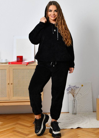 Велюровий костюм в рубчик: кофта з капюшоном + штани Allthings (322670449)