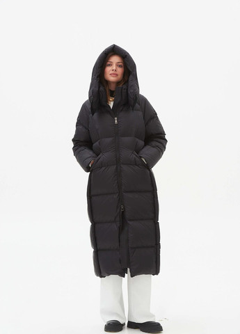 Черная зимняя пуховик Clasna