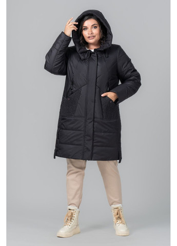 Голубая зимняя женское пальто прямого силуэта с тенсулейтом 120+60, еврозима all posa (ap102099p) A'll Posa