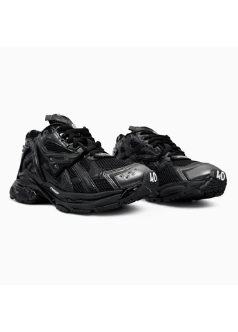 КРОССОВКИ ЖЕНСКИЕ BALENCIAGA RUNNER BLACK БАЛЕНСИАГА РАНЕР ЧЕРНЫЕ No Brand чёрные демисезоны (390381280)