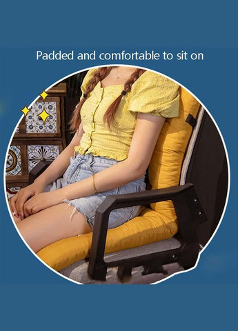 Подушка для стільця 35*70 см жовта (NR0234_2) No Brand (316026768)