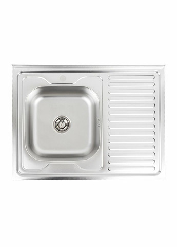 Кухонная мойка из нержавеющей стали 8060 L ДЕКОР (0,7/160 мм) Valeso (336932297)