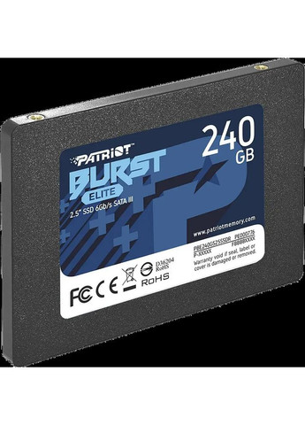 Накопитель SSD 2.5" 240GB Burst Elite SATA 3.0 (PBE240GS25SSDR) Patriot (373004653)