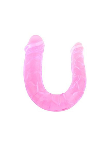 Фалоімітатор подвійний 28 см із лубрикантом полуничним No Brand (340914309)