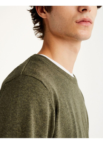 Темно-зеленый джемпер демисезон,болотный, Pull & Bear