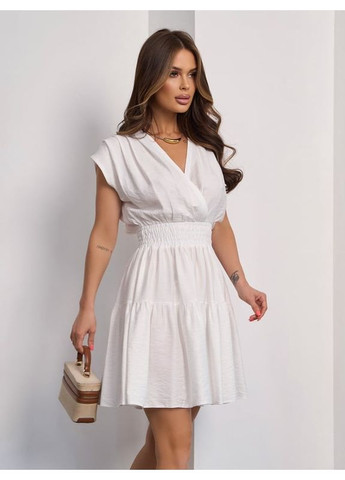 Молочное платье sa-628 молочное ISSA PLUS однотонное