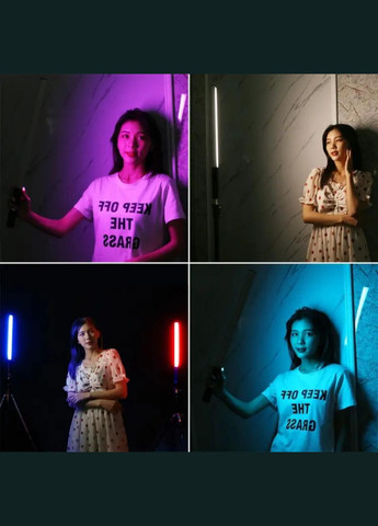 Відеосвітло портативне RGB 30W Light Stick ZGRL 2000 з акумулятором 10000mAh і від мережі Лампа для зйомки 3000К-6500К Жезл Стік Selfie (317914222)