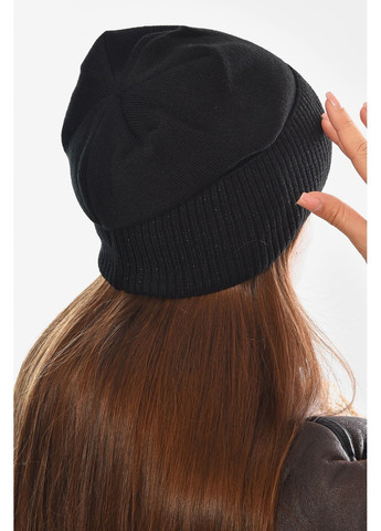 Шапка женская + хомут на флисе черного цвета Let's Shop (368823991)