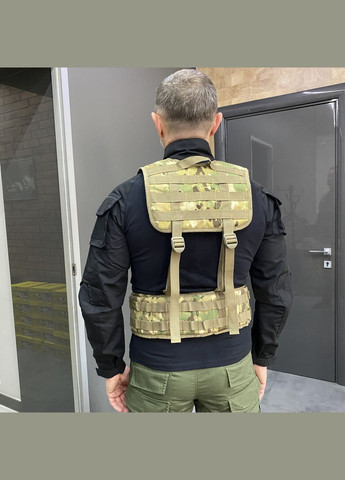 РПС с системой Молли, Мультикам, жилет разгрузочный, ременно-плечевая разгрузочная система для военных WinTac (339076910)