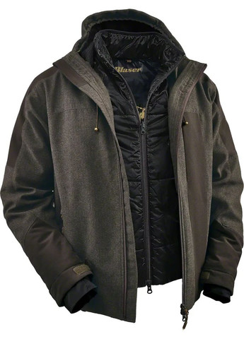 Коричневая демисезонная куртка blaser active outfits vintage 2in1 luis No Brand