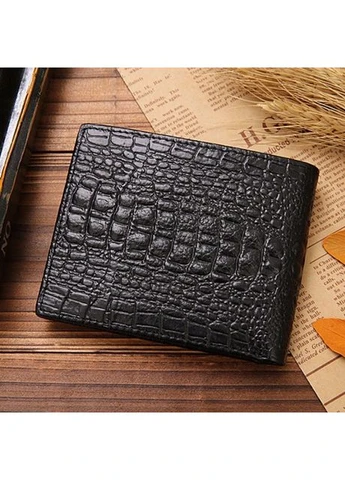 Чоловічий шкіряний гаманець із крокодилом No Brand (393675048)