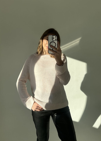 Розовый демисезонный светр полупрозрачный Twice