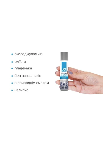 Охлаждающая смазка на водной основе JO H2O COOLING (30 мл) с ментолом, растительный глицерин System JO (383098775)