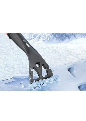 Телескопическая съемная щетка со скребком фиксатором для чистки автомобиля машины от льда снега 12х80-95 см (478787-Prob) Unbranded (311885846)