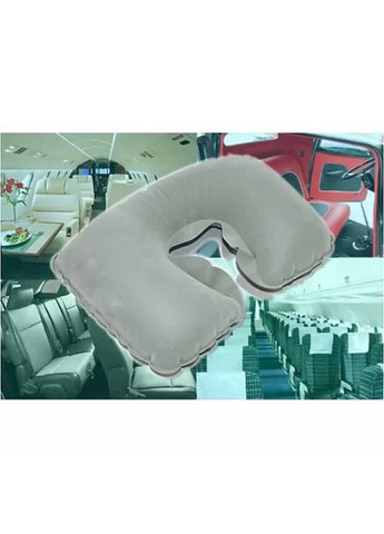 Надувна флокована подушка 67006, 37 х 24 х 10 см, зелена Bestway (301916719)