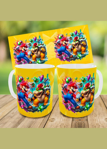 Набір: дитяча сумка-бананка+кружка Супер Маріо 32х15см, бананка для хлопчика через плече на подарунок (0304) No Brand (319760326)