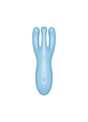 Клиторальный смарт вибратор Threesome 4 Blue с тремя пальчиками CherryLove Satisfyer (283251325)