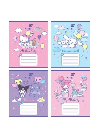 Тетрадь уч. " " 12арк///HK26-235-2/ софт тач + УФ лак, Hello Kitty MIX (25/600) Kite (392419441)