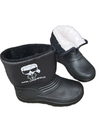 Дитячі дутики чорні пінка гумові чоботи Lider Сноубутси (305076334)