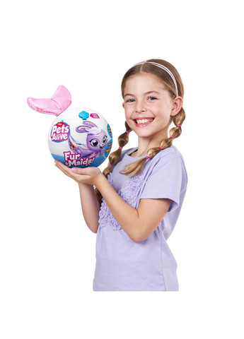 Інтерактивний ігровий набір Furmaids Кошеня Пурл для дівчаток від 3 років м'яка іграшка із сюрпризами та звуками Pets & Robo Alive (368758381)