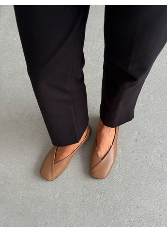 Женские балетки рыжие «орех» | рыжие (353601928)